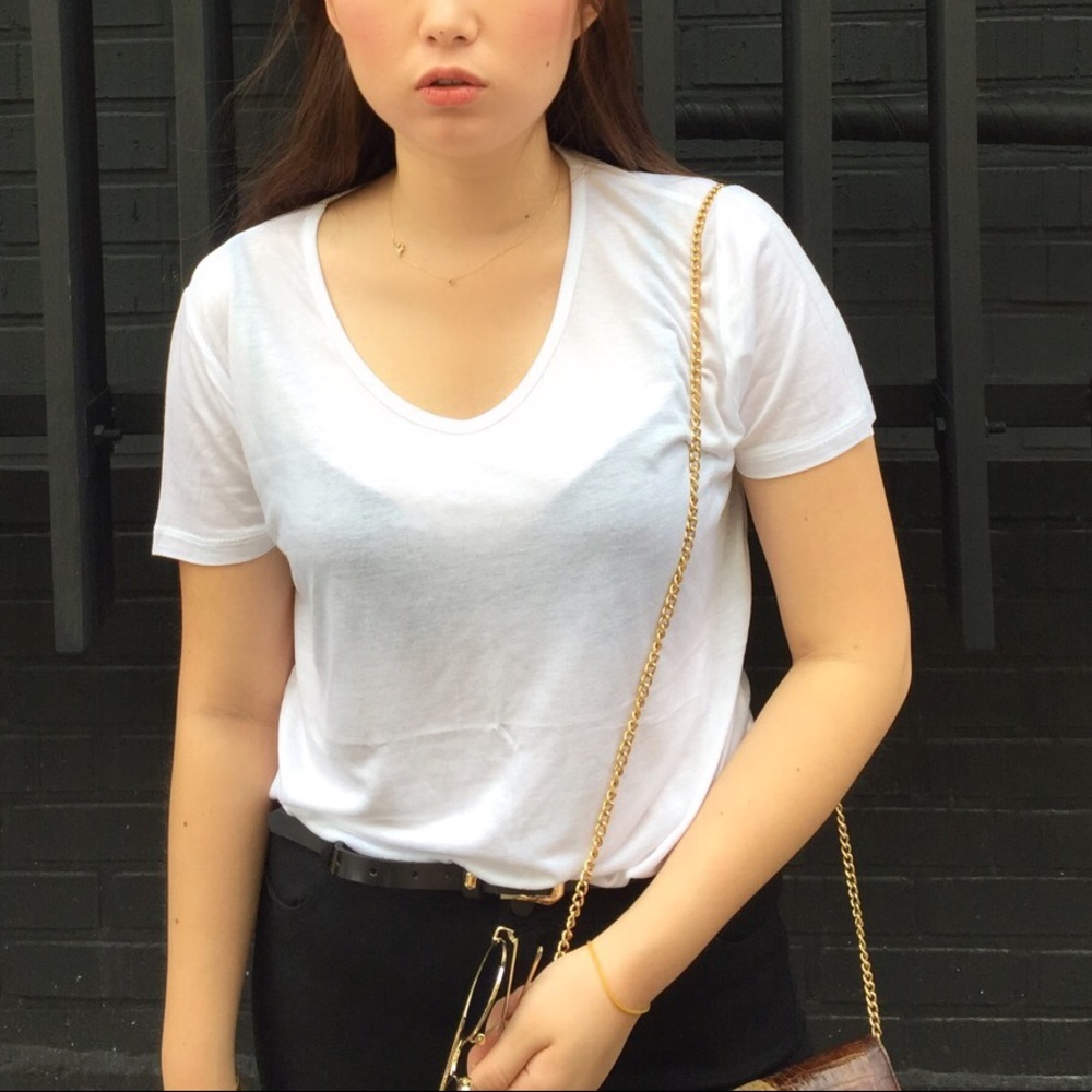 Simple white t-shirt